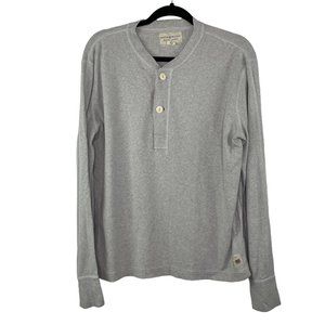 Ralph Lauren Denim and Supply Gray 2 Button Shirt Size L Mens Vintage 90s